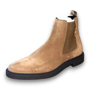 BOSS Calev Chelsea Boots Men's Beige Suede US 8 (UK 7 EU 41) MSRP $230